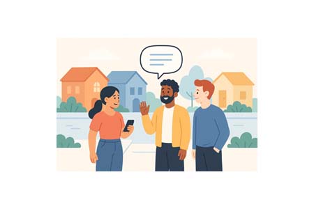 Neighborhood chat preview